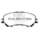 Zavore EBC Sprednje zavorne ploščice EBC Greenstuff 2000 Sport DP23032 | race-shop.si