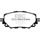 Zavore EBC Sprednje zavorne ploščice EBC Yellowstuff Street + Track DP42263R | race-shop.si