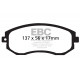 Zavore EBC Sprednje zavorne ploščice EBC Yellowstuff Street + Track DP41884R | race-shop.si