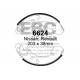 Zavore EBC Zadnje zavorne ploščice EBC zamenjava 6624 | race-shop.si