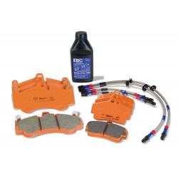 EBC Orange kit PLK1129R - zavorne ploščice ,zavorne cevi, zavorna tekočina