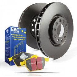 Sprednji komplet EBC PD03KF048 - Zavorni diski Premium OE + zavorne ploščice Yellowstuff