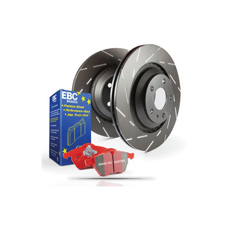 Zavore EBC Sprednji komplet EBC PD07KF185 - Zavorni diski Ultimax Grooved + zavorne ploščice Redstuff Ceramic | race-shop.si