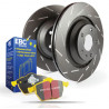 Predná sada EBC PD08KF296 - Brzdové kotúče Ultimax Grooved + brzdové dosky Yellowstuff 