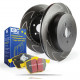 Zavore EBC Sprednji komplet EBC PD18KF011 - Zavorni diski BSD Grooved + zavorne ploščice Yellowstuff | race-shop.si