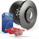 Zavore EBC Zadnji komplet EBC PD02KR095 - Zavorni diski Premium OE + zavorne ploščice Redstuff Ceramic | race-shop.si