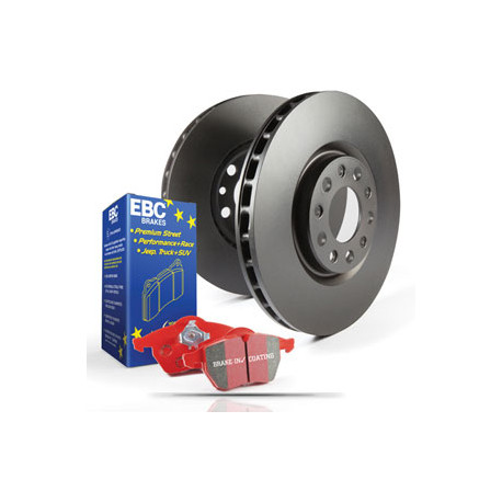 Zavore EBC Zadnji komplet EBC PD02KR334 - Zavorni diski Premium OE + zavorne ploščice Redstuff Ceramic | race-shop.si