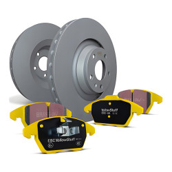 Zadnji komplet EBC PD03KR380 - Zavorni diski Premium OE + zavorne ploščice Yellowstuff