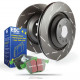 Zavore EBC Zadnji komplet EBC PD06KR361 - Zavorni diski Ultimax Grooved + zavorne ploščice Greenstuff | race-shop.si