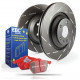 Zavore EBC Zadnji komplet EBC PD07KR087 - Zavorni diski Ultimax Grooved + zavorne ploščice Redstuff Ceramic | race-shop.si