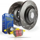Zavore EBC Zadnji komplet EBC PD08KR005 - Zavorni diski Ultimax Grooved + zavorne ploščice Yellowstuff | race-shop.si