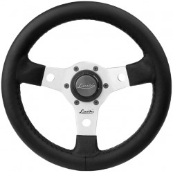 Steering wheel Luisi Nibbio, silver, 320mm, polyurethane, flat