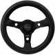 Volani Steering wheel Luisi Nibbio, black, 320mm, polyurethane, flat | race-shop.si