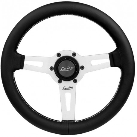 Volani Steering wheel Luisi Sharav, 315mm, leather, flat | race-shop.si