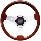 Volani Steering wheel Luisi Imola, 310mm, mahogany, flat | race-shop.si