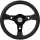 Steering wheel Luisi Falcon, black, 310mm, polyurethane, flat