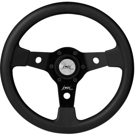 Volani Steering wheel Luisi Falcon, black, 310mm, polyurethane, flat | race-shop.si