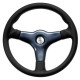 Volani Steering wheel Luisi Giba 3, 355mm, leather, flat | race-shop.si