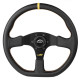 Volani Steering wheel Luisi Stealth Corsa, 355mm, leather, 42mm , deep dish | race-shop.si