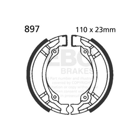 Zavore EBC Moto EBC zavorne čeljusti Plain 897 | race-shop.si