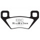 Zavore EBC Moto EBC zavorne ploščice Organic FA395TT | race-shop.si