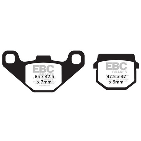 Zavore EBC Moto EBC zavorne ploščice Carbon TT FA083TT | race-shop.si