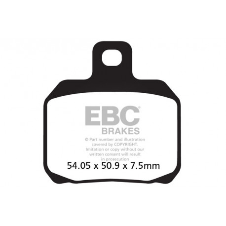 Zavore EBC Moto EBC zavorne ploščice Organic FA266 | race-shop.si