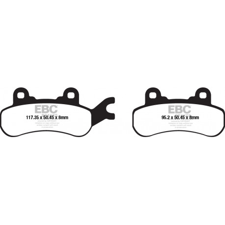 Zavore EBC Moto EBC zavorne ploščice&nbsp;Organic FA682TT | race-shop.si