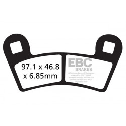 EBC zavorne ploščice&nbsp;Organic FA456TT