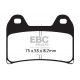 Zavore EBC Moto EBC zavorne ploščice Organic FA244 | race-shop.si