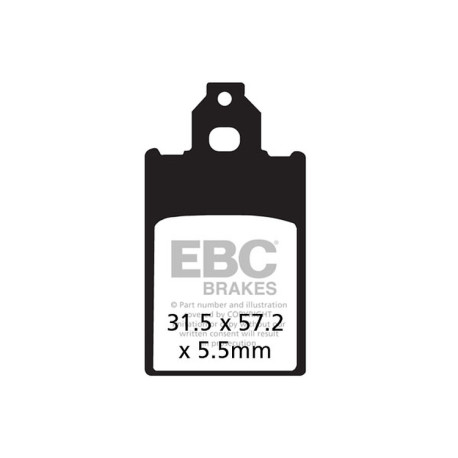 Zavore EBC Moto EBC zavorne ploščice Organic FA FA116 | race-shop.si