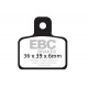 Zavore EBC Moto EBC zavorne ploščice Organic FA351TT | race-shop.si