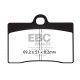 Zavore EBC Moto EBC zavorne ploščice Organic FA095 | race-shop.si