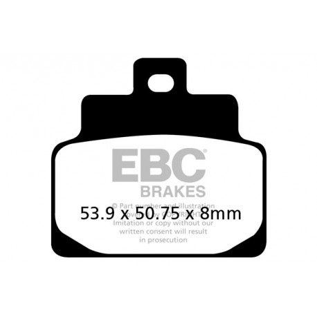 Zavore EBC Moto EBC zavorne ploščice Organic SFA301 | race-shop.si