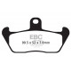 Zavore EBC Moto EBC zavorne ploščice Organic FA FA163 | race-shop.si