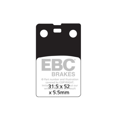 Zavore EBC Moto EBC zavorne ploščice Organic FA FA099 | race-shop.si