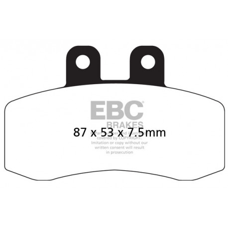 Zavore EBC Moto EBC zavorne ploščice Organic FA177 | race-shop.si