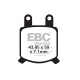 Zavore EBC Moto EBC zavorne ploščice Organic FA209/2 | race-shop.si