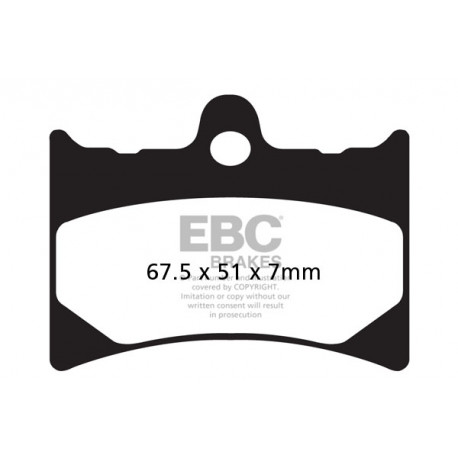 Zavore EBC Moto EBC zavorne ploščice&nbsp;Organic FA126 | race-shop.si