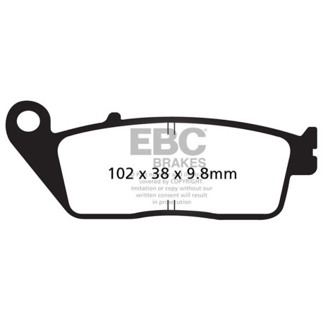 Zavore EBC Moto EBC zavorne ploščice Organic FA FA196 | race-shop.si