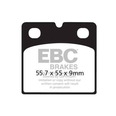 Zavore EBC Moto EBC zavorne ploščice Organic FA FA018 | race-shop.si