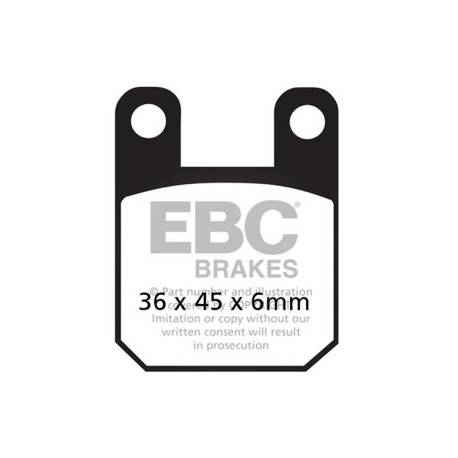 Zavore EBC Moto EBC zavorne ploščice Organic FA FA115 | race-shop.si