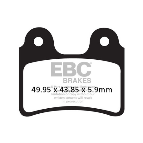 Zavore EBC Moto EBC zavorne ploščice Carbon TT FA303TT | race-shop.si