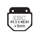 Zavore EBC Moto EBC zavorne ploščice Organic FA FA486 | race-shop.si