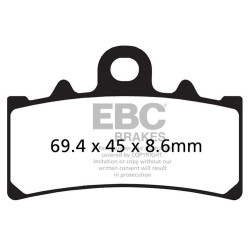 EBC zavorne ploščice Organic FA FA606