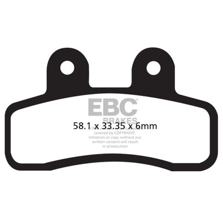 Zavore EBC Moto EBC zavorne ploščice Organic FA FA448 | race-shop.si