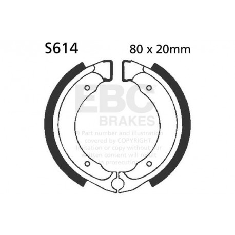 Zavore EBC Moto EBC zavorne čeljusti Plain S614 | race-shop.si