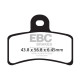 Zavore EBC Moto EBC zavorne ploščice Organic FA FA291 | race-shop.si