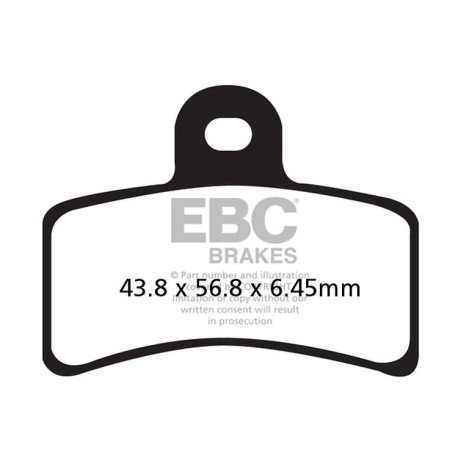 Zavore EBC Moto EBC zavorne ploščice Organic FA FA291 | race-shop.si
