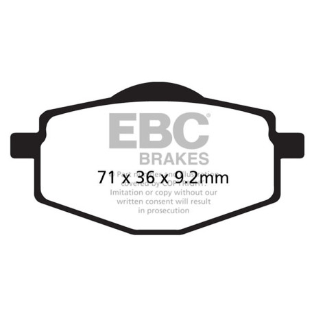 Zavore EBC Moto EBC zavorne ploščice Organic FA FA047/2 | race-shop.si